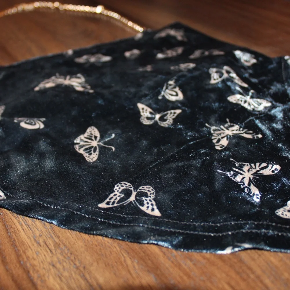 Velvet Butterfly Handkerchief Top - Picture 7 of 8